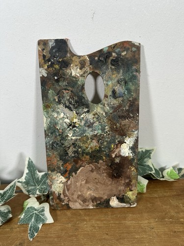 Vintage small artist palette - vintage,