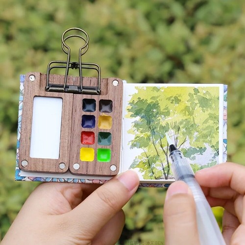 Watercolor palette wooden for - palette,
