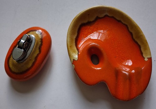 Vintage artist palette ashtray - artist,