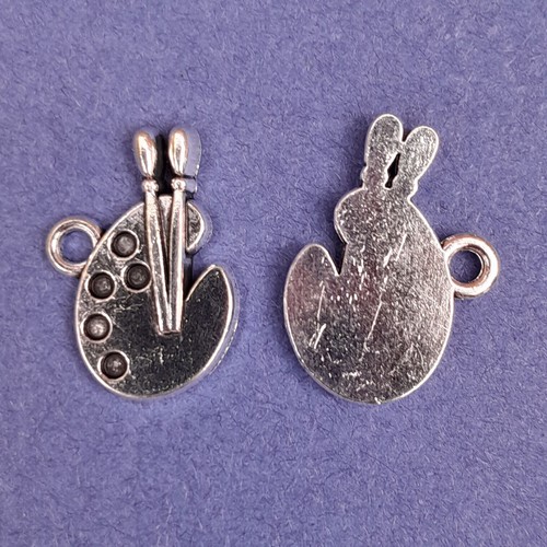 Artist palette charms - 5x,