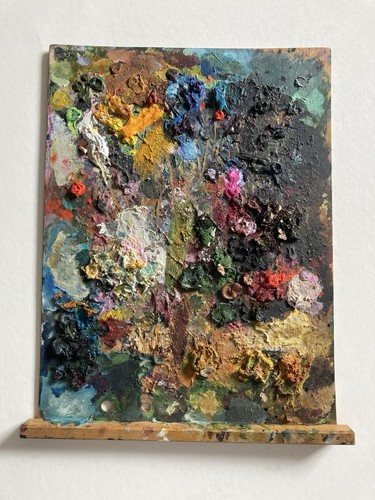Vintage used wooden - wooden, artists