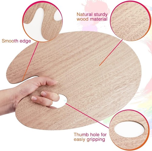 Wooden painting palette oval - painting,