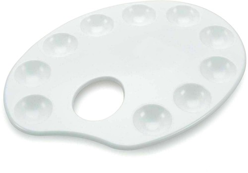 Art paint palette oval mixing - paint,
