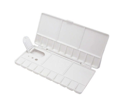 Artist folding paint mixing - artist,