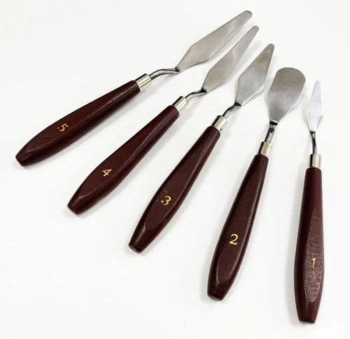 5pcs palette knives stainless - 5pcs,