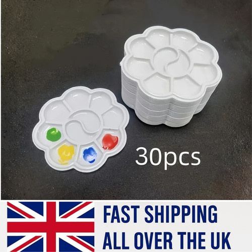 Round artist paint palette - paint,