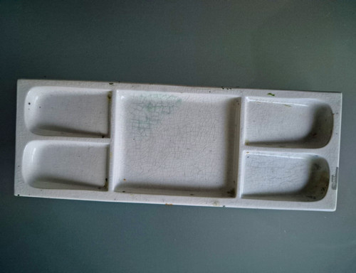 Ceramic artist paint mixing - artist,