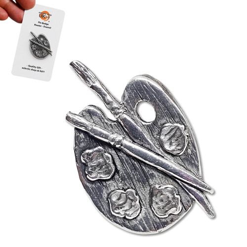 Artist palette pewter - artist,