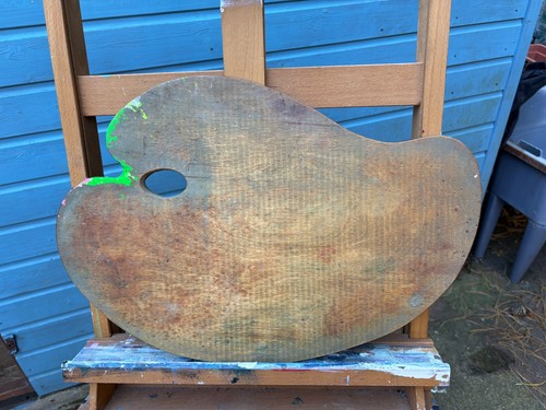 Artists wooden palette - wooden,