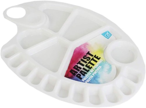 Oval artist palette - oval, 17