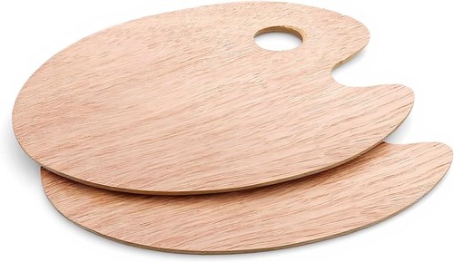 Wooden paint palette pack - wooden,